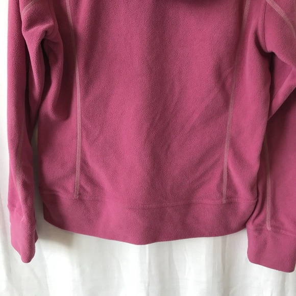 Women's THE NORTH FACE TKA MICRO 1/2 Zip Hoodie Pullover Fleece Size Large pink - Picture 10 of 12